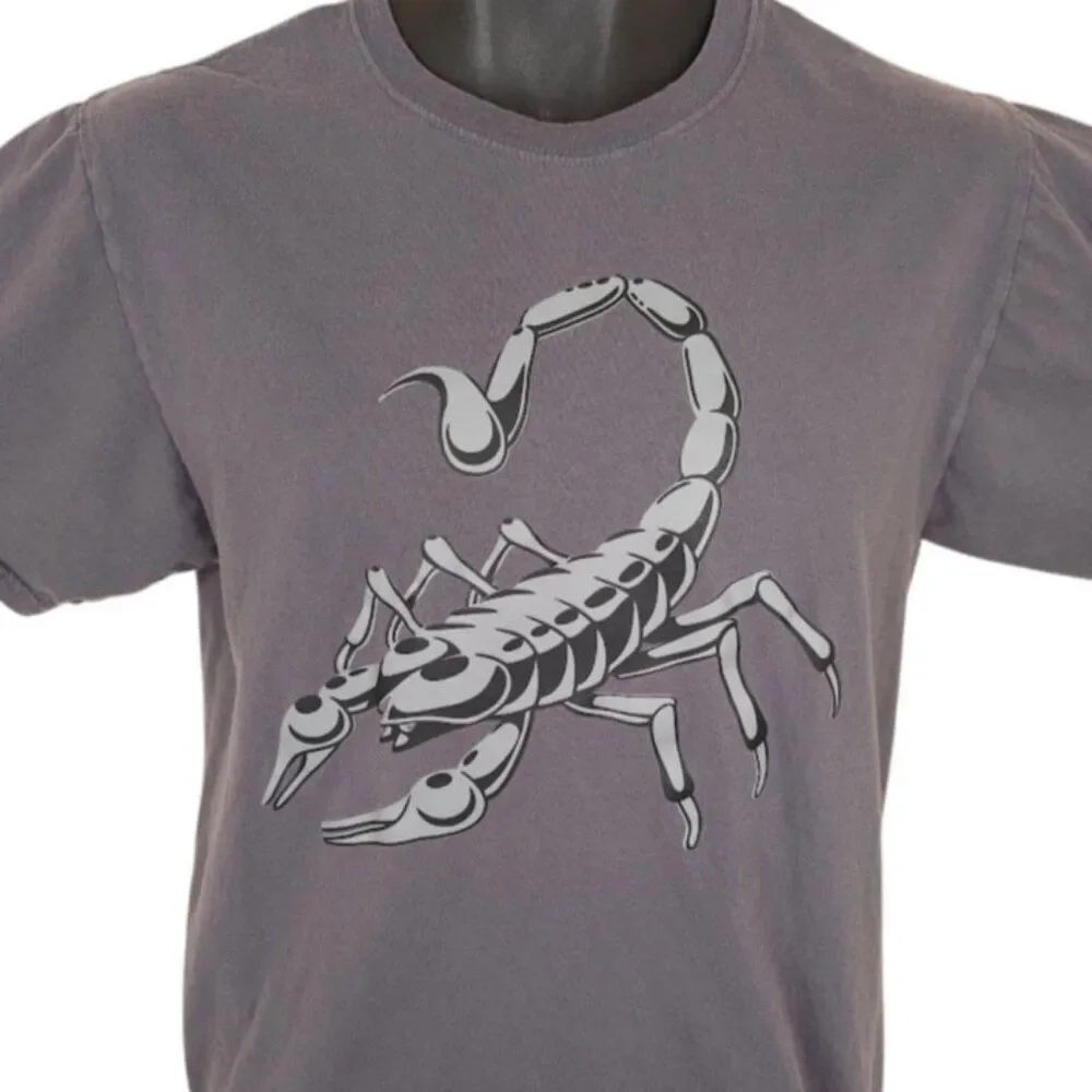 Scorpion T Shirt Mens Size Small Gray Arachnid Nature Tee